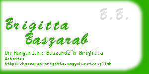 brigitta baszarab business card